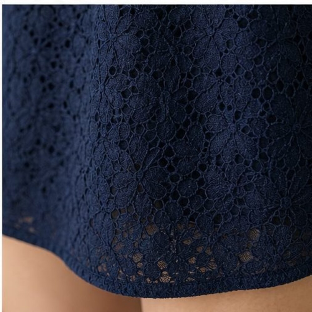 Navy Button Blouse - Picture 6 of 6